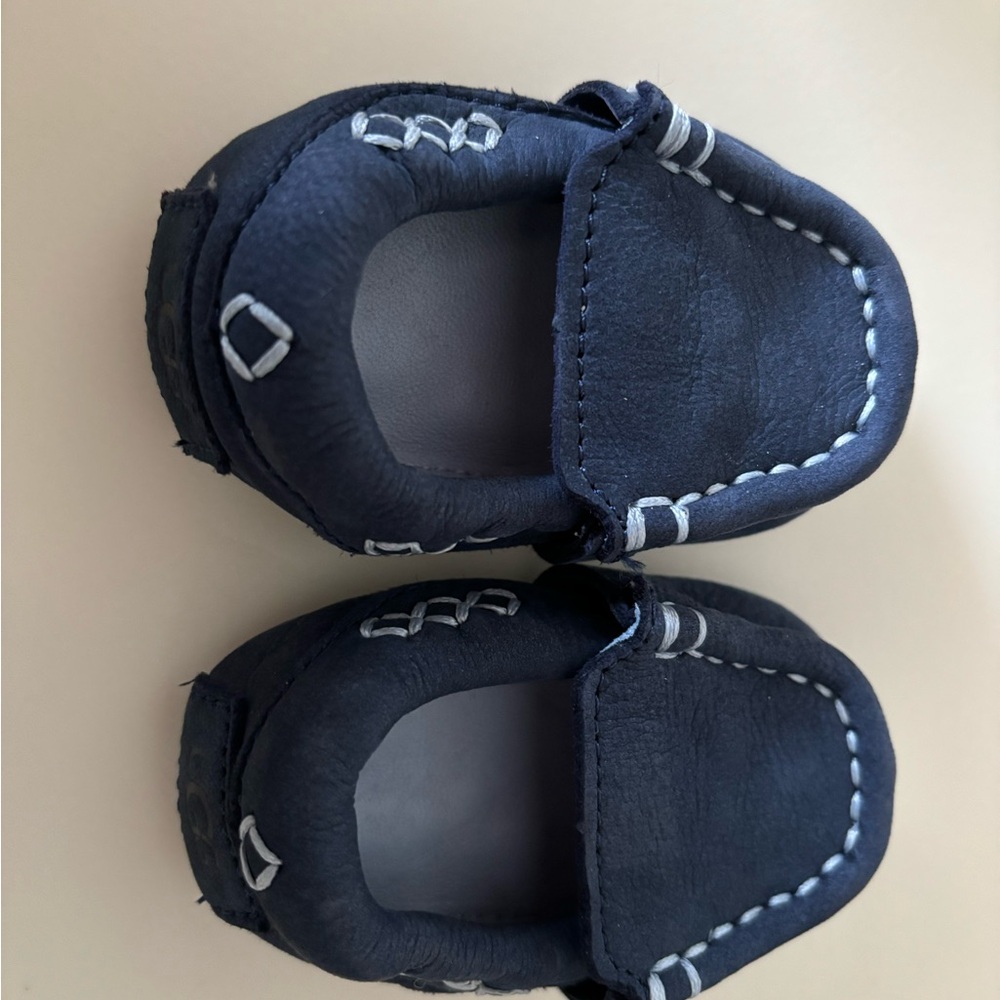Navy Blue Kids Moccasins